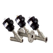 Angle seat valves with special ends